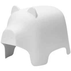 SoBuy Sedie Bambini Sgabello Bambini Sedia Colorate, Forma Di Maiale,Altezza 42 Cm, Bianco KMB14-W
