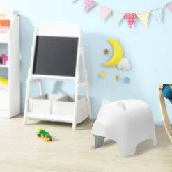 SoBuy Sedie Bambini Sgabello Bambini Sedia Colorate, Forma Di Maiale,Altezza 42 Cm, Bianco KMB14-W -Armonia Casa 10404166 5