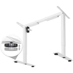 Telaio Per Scrivania Elettrico Regolabile In Altezza 85-129 X 65 X 71-121 Cm - Gambe Tavolo, Gambe Per Tavoli, Gambe Per Tavolo -Armonia Casa 11278603 5