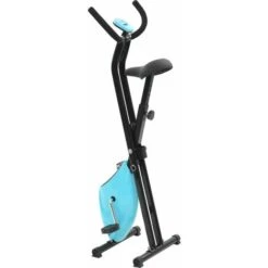 Cyclette X-Bike Con Cinghia Di Resistenza Blu VidaXL -Armonia Casa 11635571 3