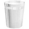 Gedy Cestino Gettacarta Poubelle Glady Silver/Alluminio/Incolore/Trasparente Resina 25,4x21,1x21,1 Cm