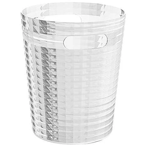 Gedy Cestino Gettacarta Poubelle Glady Silver/Alluminio/Incolore/Trasparente Resina 25,4x21,1x21,1 Cm 2 Gedy Cestino Gettacarta Poubelle Glady Silver/Alluminio/Incolore/Trasparente Resina 25,4x21,1x21,1 Cm - immagine 2