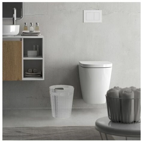 Gedy Cestino Gettacarta Poubelle Glady Silver/Alluminio/Incolore/Trasparente Resina 25,4x21,1x21,1 Cm 4 Gedy Cestino Gettacarta Poubelle Glady Silver/Alluminio/Incolore/Trasparente Resina 25,4x21,1x21,1 Cm - immagine 4