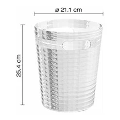 Gedy Cestino Gettacarta Poubelle Glady Silver/Alluminio/Incolore/Trasparente Resina 25,4x21,1x21,1 Cm 9 Gedy Cestino Gettacarta Poubelle Glady Silver/Alluminio/Incolore/Trasparente Resina 25,4x21,1x21,1 Cm -Armonia Casa 12943156 5