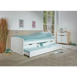 Links Letto Doppio Rieka 3 Cassetti In Massello Di Pino 98x205x63h - Inter Link -Armonia Casa 14021455 4