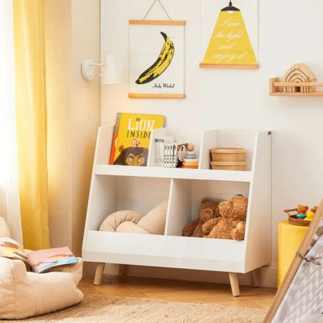SoBuy Libreria Montessoriana Per Bambini Scaffale Portagiochi Portariviste L63P30A70 Cm KMB19-W 5 SoBuy Libreria Montessoriana Per Bambini Scaffale Portagiochi Portariviste L63P30A70 Cm KMB19-W - immagine 5