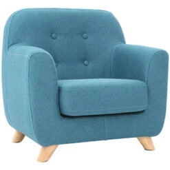 Poltrona Scandinava Per Bambino Blu Petrolio NORKID -Armonia Casa 15072006 3