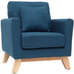 Poltrona Scandinava Bambino Sfoderabile In Tessuto Blu Anatra BABY OSLO -Armonia Casa 15072906 3