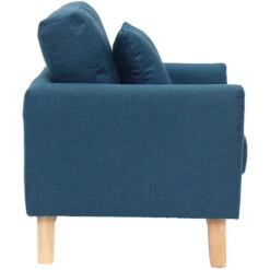 Poltrona Scandinava Bambino Sfoderabile In Tessuto Blu Anatra BABY OSLO -Armonia Casa 15072906 4