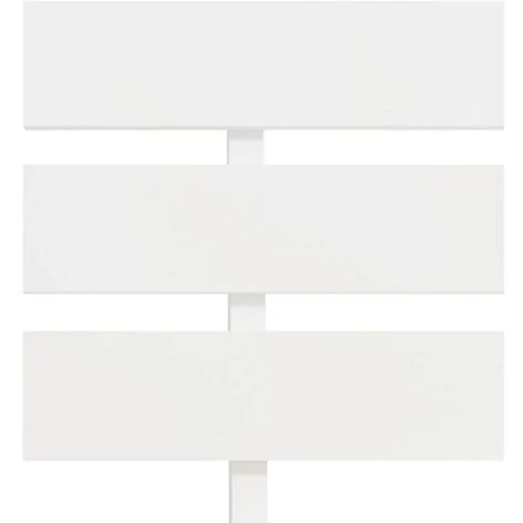 Giroletto Bianco In Legno Massello Di Pino 120x200 Cm VidaXL 5 Giroletto Bianco In Legno Massello Di Pino 120x200 Cm VidaXL - immagine 5