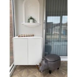 Pouf Animaletto A Forma Di Rinoceronte Ecopelle Grigia Gambe In Legno Rhino 8 Pouf Animaletto A Forma Di Rinoceronte Ecopelle Grigia Gambe In Legno Rhino -Armonia Casa 15930677 4