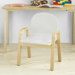 SoBuy Set 2 Sedie Bambini Sgabello Bambini Altezza Del Sedile Regolabile: 23-27-31-35 Cm In Legno Massello Di Betulla Classe E1 KMB24-WNX2 -Armonia Casa 16011410 4
