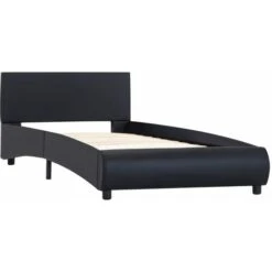 Giroletto Con LED Nero In Similpelle 90x200 Cm VidaXL -Armonia Casa 16983433 4