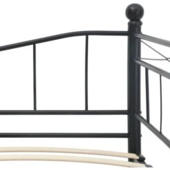 Giroletto Nero In Acciaio 180x200/90x200 Cm VidaXL -Armonia Casa 17428394 5