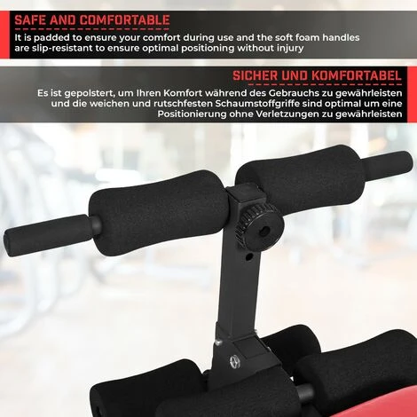 Nova Panca Fitness Per Addominali Pieghevole Da Palestra Alterzza Regolabile 5 Lvl Colore : Rosso 5 Nova Panca Fitness Per Addominali Pieghevole Da Palestra Alterzza Regolabile 5 Lvl Colore : Rosso - immagine 5