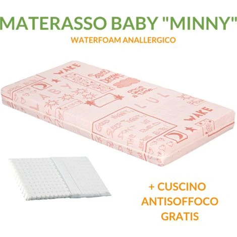 EVERGREENWEB - Materasso Lettino O Culla 70x160 Per Bambini Alto 12 Cm + Cuscino ANTISOFFOCO Su Misura GRATIS Con Fodera In Cotone Naturale, Rivestimento Sfoderabile Anallergico Lavabile MINNY 1 EVERGREENWEB - Materasso Lettino O Culla 70x160 Per Bambini Alto 12 Cm + Cuscino ANTISOFFOCO Su Misura GRATIS Con Fodera In Cotone Naturale, Rivestimento Sfoderabile Anallergico Lavabile MINNY
