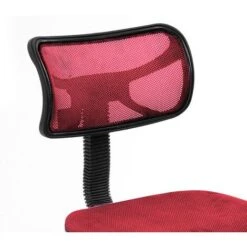 Sedia Girevole 5 Ruote Ufficio Cameretta Scrivania Schienale Ergonomico Rosso -Armonia Casa 18218292 3