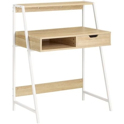 SoBuy Scrivania Piccola Con Libreria, Cassetto E Cubo Misura Del Piano Del Tavolo L76P50A75 Cm FWT63-N 1 SoBuy Scrivania Piccola Con Libreria, Cassetto E Cubo Misura Del Piano Del Tavolo L76P50A75 Cm FWT63-N