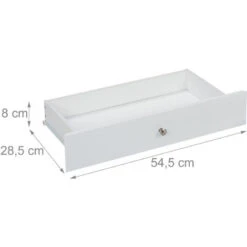 Relaxdays Scrivania Ad Angolo, Ripiano E Cassetto, Salvaspazio, Ufficio, Studio, Stile Rustico, HLP 76x107x72 Cm, Bianca 9 Relaxdays Scrivania Ad Angolo, Ripiano E Cassetto, Salvaspazio, Ufficio, Studio, Stile Rustico, HLP 76x107x72 Cm, Bianca -Armonia Casa 18398386 5