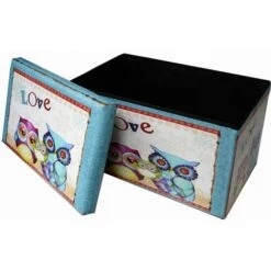 Pouf Contenitore 60x36x36cm Baule Portagiochi Bambini Panca Contenitore Portagiochi Bambini Contenitori Mobili Cameretta -Armonia Casa 18969874 3