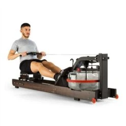 Capital Sports Stoksman 2.0 Vogatore Ad Acqua Display LCD Faggio Scuro