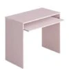 Dmora Scrivania Dayton, Scrittoio Per Ufficio Con Ripiano, Tavolo Da Studio Porta PC Da Ufficio O Cameretta, Tavolo Da Studio, Cm 90x54h79, Rosa, Con Imballo Rinforzato