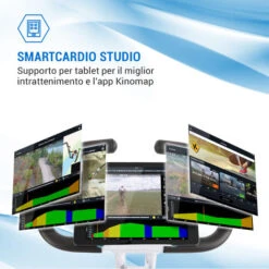 Capital Sports Azura M3 Pro Cyclette, Fasce Flessibili, Trasmissione A Cinghia, Bianco -Armonia Casa 19903584 4