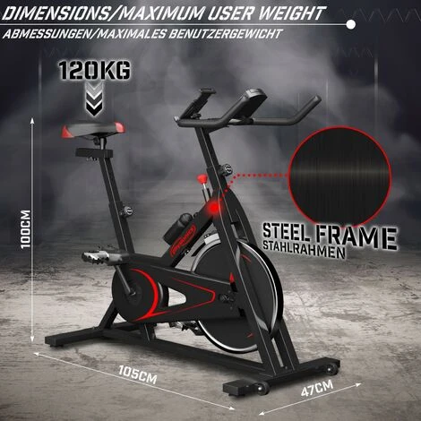 Nova Cyclette Spin Bike Domestica Sella E Manubrio Regolabili Con Cardiofrequenza 4 Nova Cyclette Spin Bike Domestica Sella E Manubrio Regolabili Con Cardiofrequenza - immagine 4