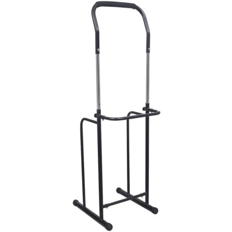 Sbarra Per Trazioni/ Stazione Allenamento 175-224 Cm Nera VidaXL 5 Sbarra Per Trazioni/ Stazione Allenamento 175-224 Cm Nera VidaXL - immagine 5