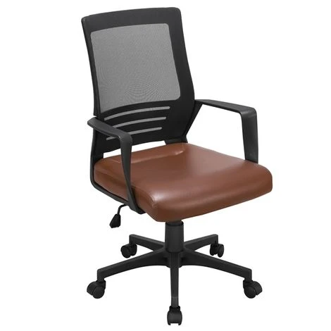 Yaheetech Sedia Ufficio Scrivania Ergonomica Lombare Girevole In Rete Traspirante Reclinabile Imbottita Regolabile In Altezza Con Braccioli E Ruote Marrone 1 Yaheetech Sedia Ufficio Scrivania Ergonomica Lombare Girevole In Rete Traspirante Reclinabile Imbottita Regolabile In Altezza Con Braccioli E Ruote Marrone