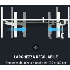 Oneconcept Multidesk Scrivania Regolabile Manualmente In Altezza 73-123 Cm Bianco -Armonia Casa 22854512 5