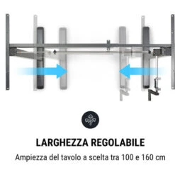 Oneconcept Multidesk Scrivania Regolabile Manualmente In Altezza 73-123 Cm Nero -Armonia Casa 22854519 5