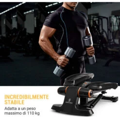 Capital Sports Galaxy Step Ministepper Superficie Premium Display LCD App Arancione -Armonia Casa 22854634 5