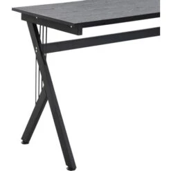 HomCom Scrivania Angolare Per Ufficio In Legno, Nero, 155x130x76cm 8 HomCom Scrivania Angolare Per Ufficio In Legno, Nero, 155x130x76cm -Armonia Casa 23046168 4