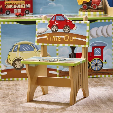 Sedia Time Out Legno Bambini Fantasy Fields Transportation W-9942A 2 Sedia Time Out Legno Bambini Fantasy Fields Transportation W-9942A - immagine 2