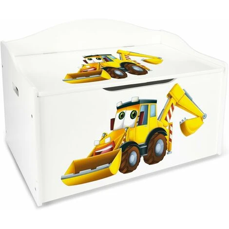 Contenitore Porta Giochi XL. Motivo: Escavatore 1 Contenitore Porta Giochi XL. Motivo: Escavatore