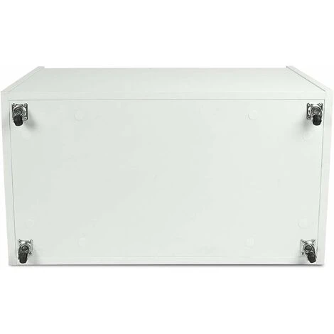 Contenitore Portagiochi In Legno Bianco Su Ruote + Materasso 3 Contenitore Portagiochi In Legno Bianco Su Ruote + Materasso - immagine 3