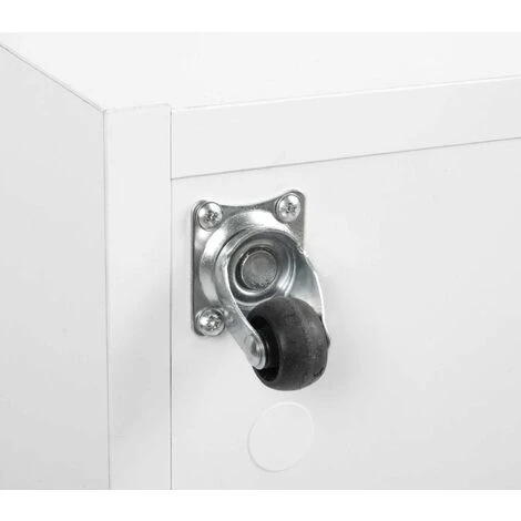 Contenitore Portagiochi In Legno Bianco Su Ruote + Materasso 4 Contenitore Portagiochi In Legno Bianco Su Ruote + Materasso - immagine 4