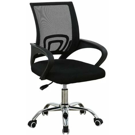 Poltrona Sedia Presidenziale Da Ufficio Direzionale Girevole Traspirante Nero 3 Poltrona Sedia Presidenziale Da Ufficio Direzionale Girevole Traspirante Nero - immagine 3