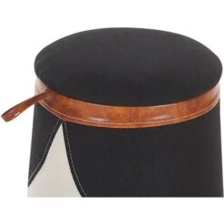 Pouf Per Bambini Poggiapiedi Imbottito Con Contenitore Bianco Apache -Armonia Casa 24160618 5