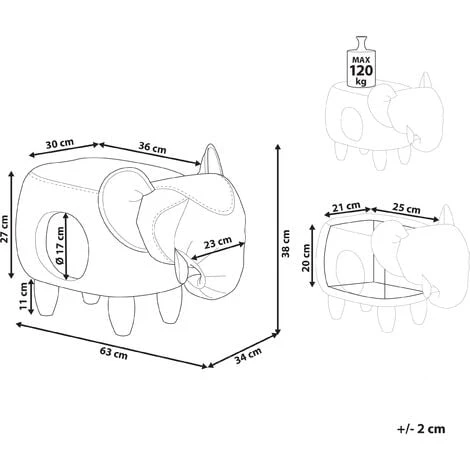 Pouf Contenitore Per Bambini In Tessuto Effetto Pelle Grigio Gambe Legno Jumbo 3 Pouf Contenitore Per Bambini In Tessuto Effetto Pelle Grigio Gambe Legno Jumbo - immagine 3