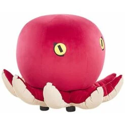 Pouf Per Bambini In Velluto Rosso A Forma Di Animaletto Marino Octopus