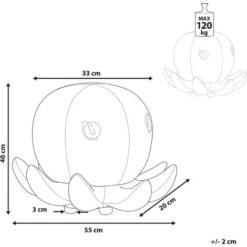 Pouf Per Bambini In Velluto Rosso A Forma Di Animaletto Marino Octopus -Armonia Casa 25981988 3
