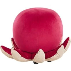 Pouf Per Bambini In Velluto Rosso A Forma Di Animaletto Marino Octopus -Armonia Casa 25981988 5