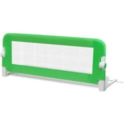 Sponda Di Sicurezza Per Lettino Bambino 102 X 42 Cm Verde VidaXL