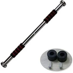 Trade Shop - Barra Per Trazioni Porta Regolabile Da 0,6 A 1 Metro Allenamento Fitness Chin Up