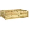 Letto Rialzato 150x100x40 Cm In Legno Impregnato VidaXL