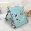 Tenda Gioco Bambini Indiani Cameretta Giocattolo Tende Motivo Procione 2 Porte