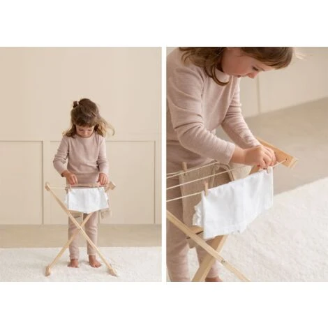 SKLUM Stendibiancheria In Legno Teo Kids Legno Naturale 2 SKLUM Stendibiancheria In Legno Teo Kids Legno Naturale - immagine 2