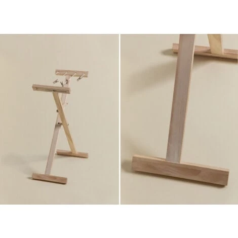 SKLUM Stendibiancheria In Legno Teo Kids Legno Naturale 3 SKLUM Stendibiancheria In Legno Teo Kids Legno Naturale - immagine 3